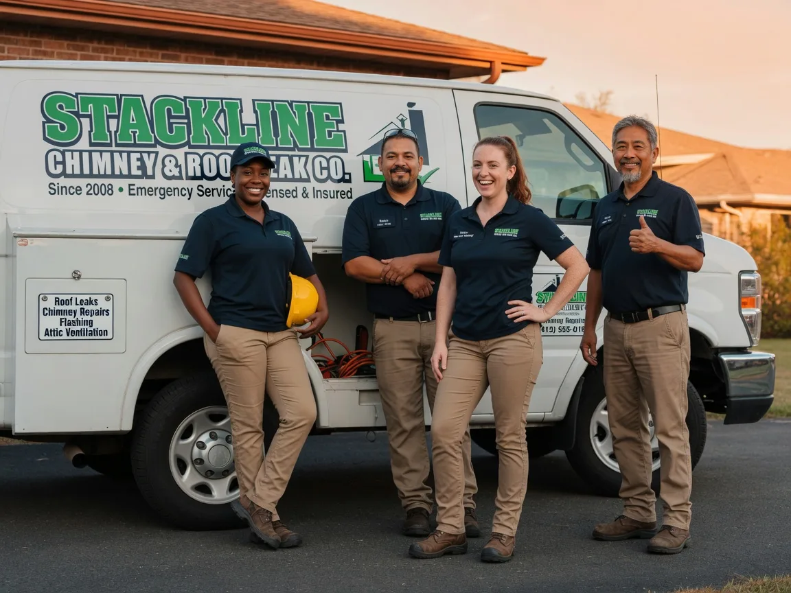 Chimney flashing repair company in Camden, NC